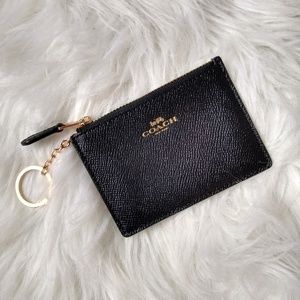 Coach Black Leather ID Card Wallet